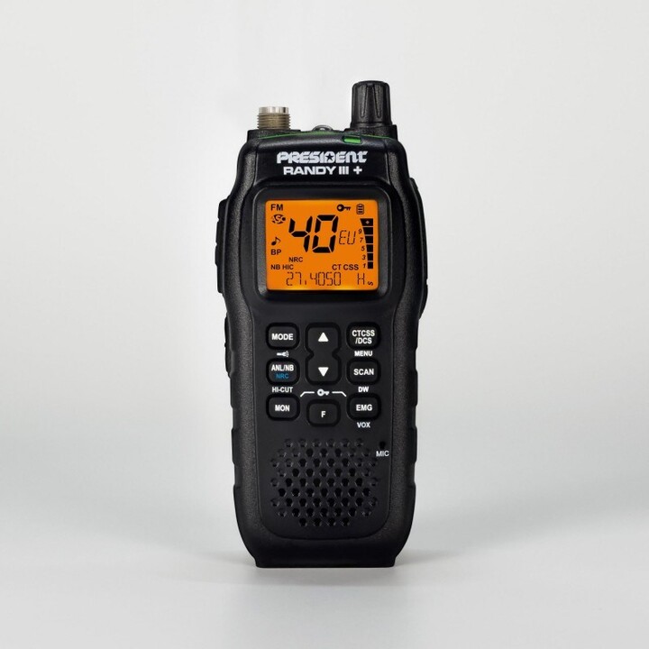 Radio CB portátil de mano ASC PRESIDENT Randy III Plus