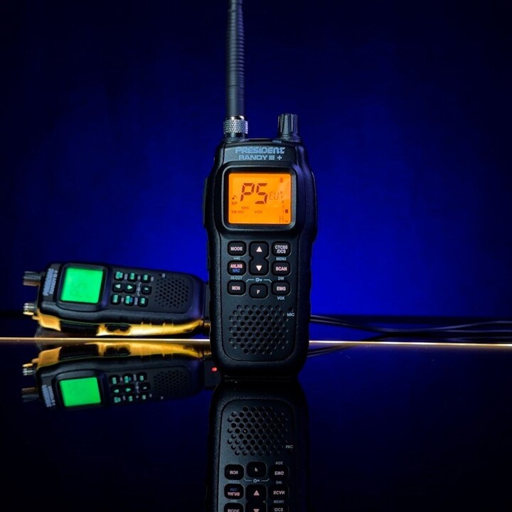 Radio CB portátil de mano ASC PRESIDENT Randy III Plus