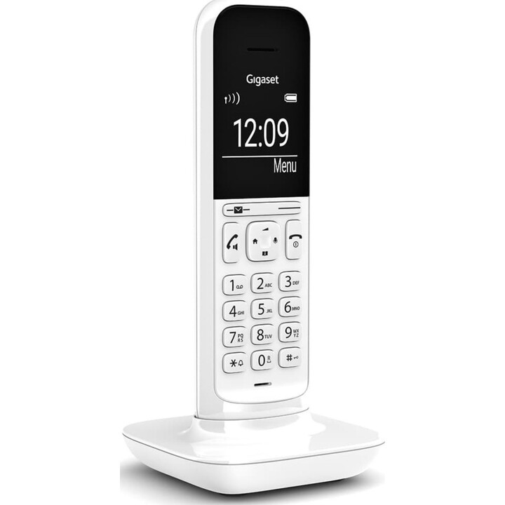 Gigaset CL390 DECT/Analog Telephone, White, Caller ID