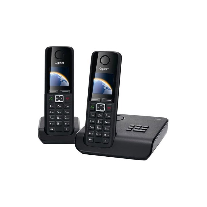 Gigaset wireless phone essential 300 duo black (l36852-h3211-d201)