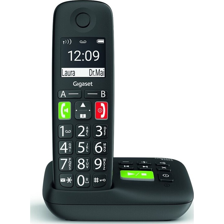 Gigaset E290A cordless telephone with digital answering machine
