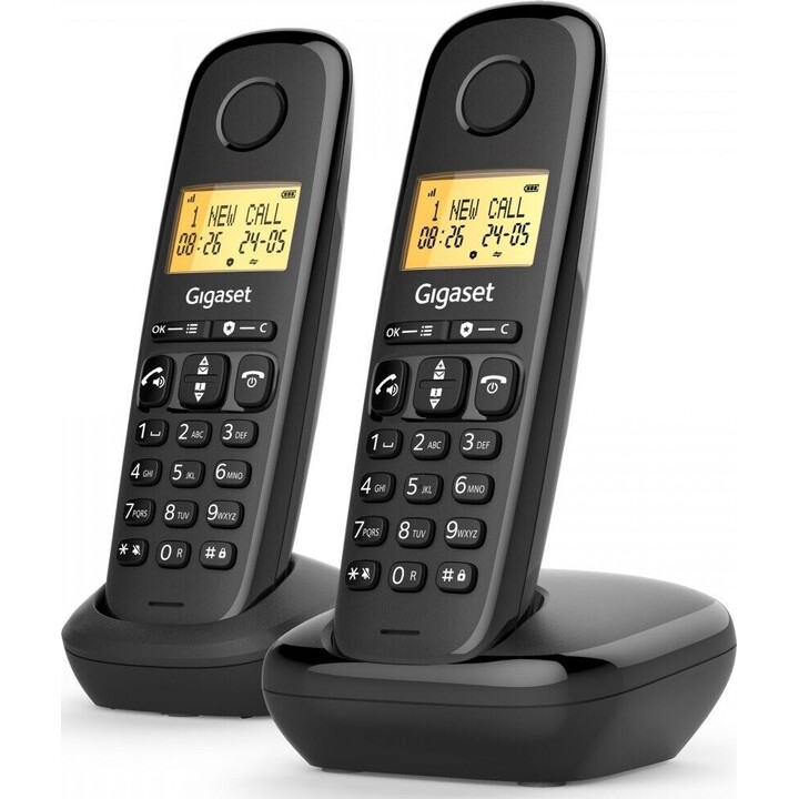 GIGASET Basic 100 DUO telefone sem fios preto