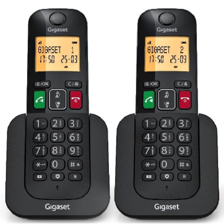 Gigaset Elemental 400 DUO Cordless Phone / Black