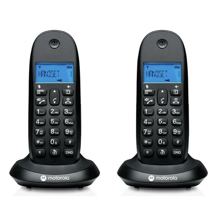 Motorola C1002L DECT Cordless Phone + 1 Handset - Caller ID - Hands-Free