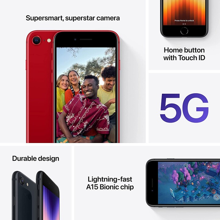 Apple iPhone SE 2022 64Go Noir