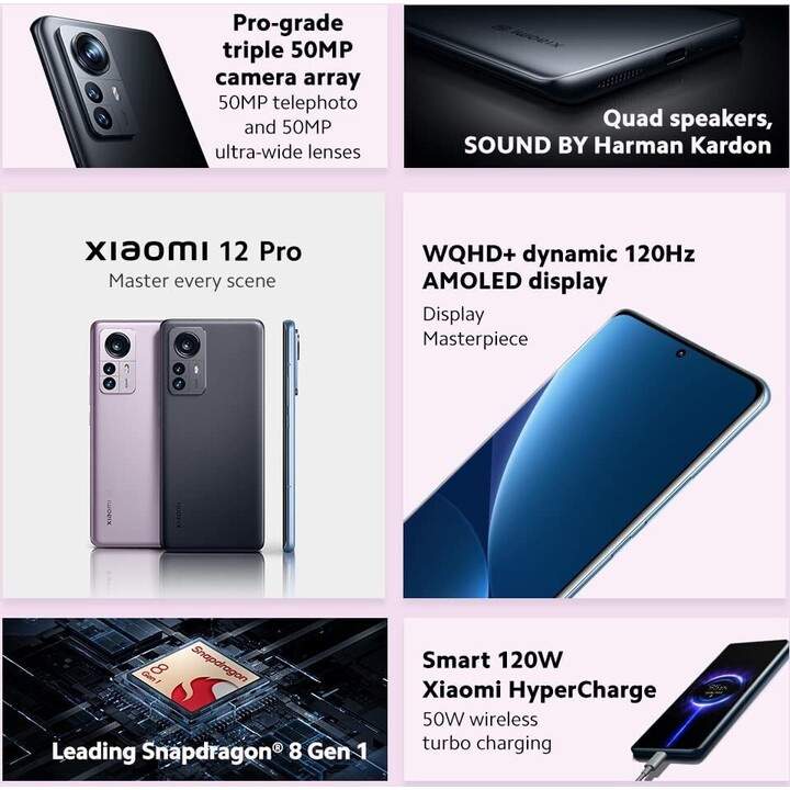 Xiaomi 12 Pro 5G 12GB/256GB Lila