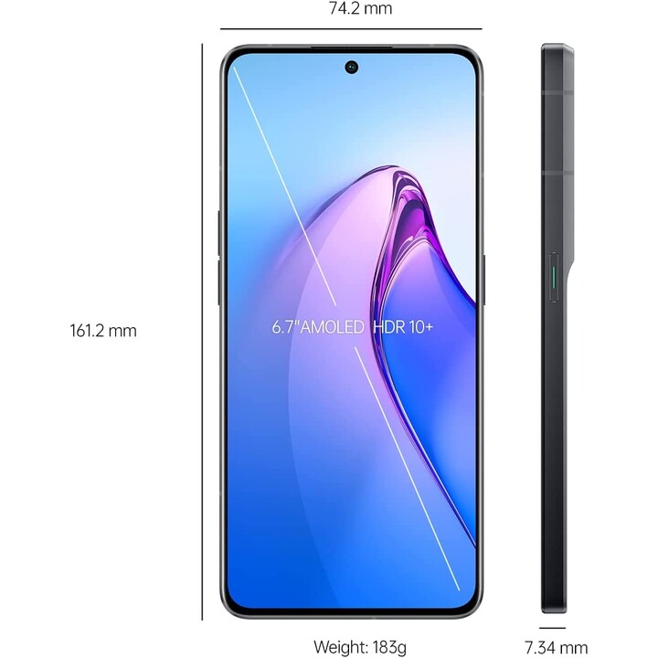 Oppo Reno8 Pro 5G 8Go/256Go Dual Sim Noir