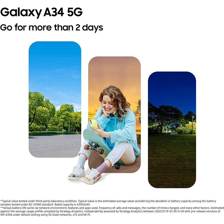 Samsung Galaxy A34 5G 6GB 128GB Dual Sim Graphite