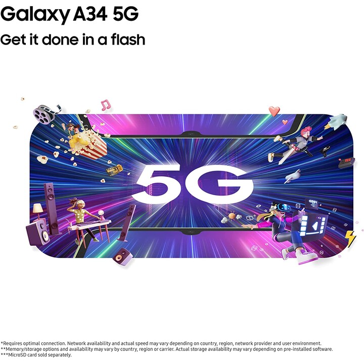 Samsung Galaxy A34 5G 6GB 128GB Dual Sim Graphite