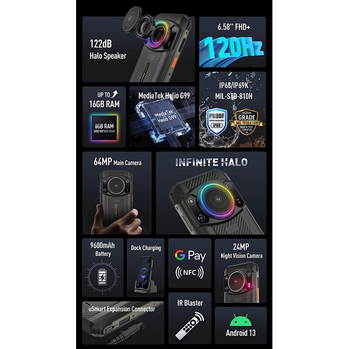 Ulefone Armor 21 8GB/256GB Dual Sim Negro