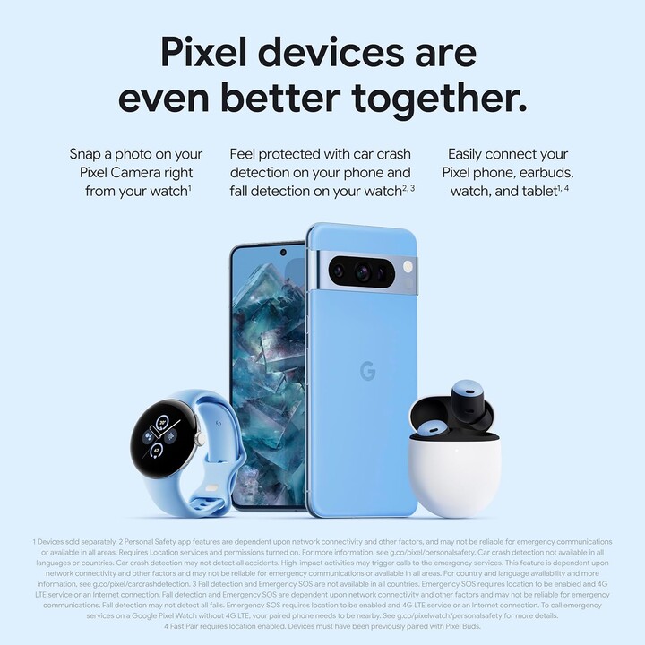 Google Pixel 8 Pro 5G 12GB 128GB Dual Sim Bay Blue
