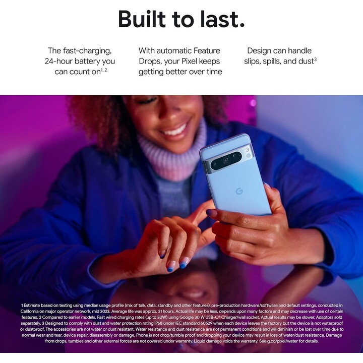 Google Pixel 8 Pro 5G 12GB 128GB Dual Sim Bay Blue