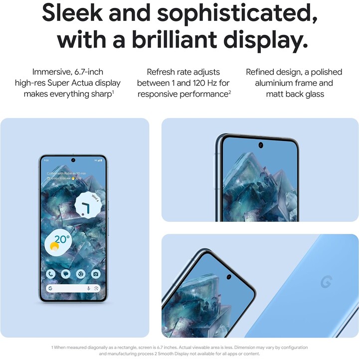 Google Pixel 8 Pro 5G 12GB 128GB Dual Sim Bay Blue