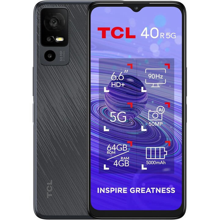 Tcl 40R 5G 4GB 64GB Dual Sim Negro