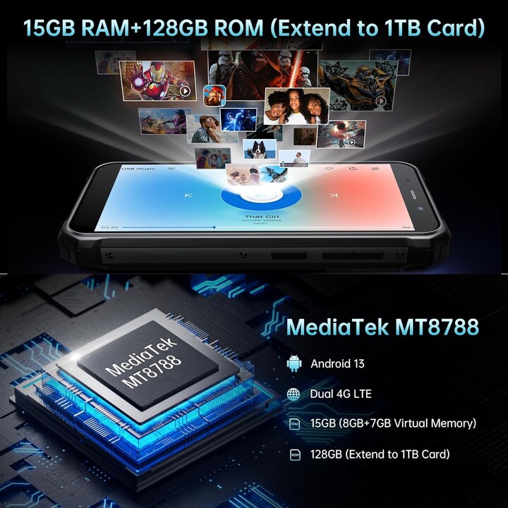 Fossibot F101 Pro 8GB/128GB Dual Sim Black