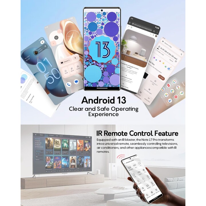 Ulefone Note 17 Pro 12GB 256GB Dual Sim Bianco