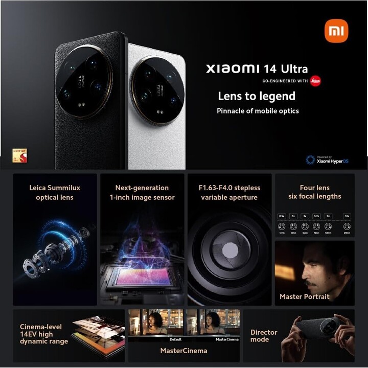 Xiaomi 14 Ultra 5G 16GB 512GB Dual Sim Black