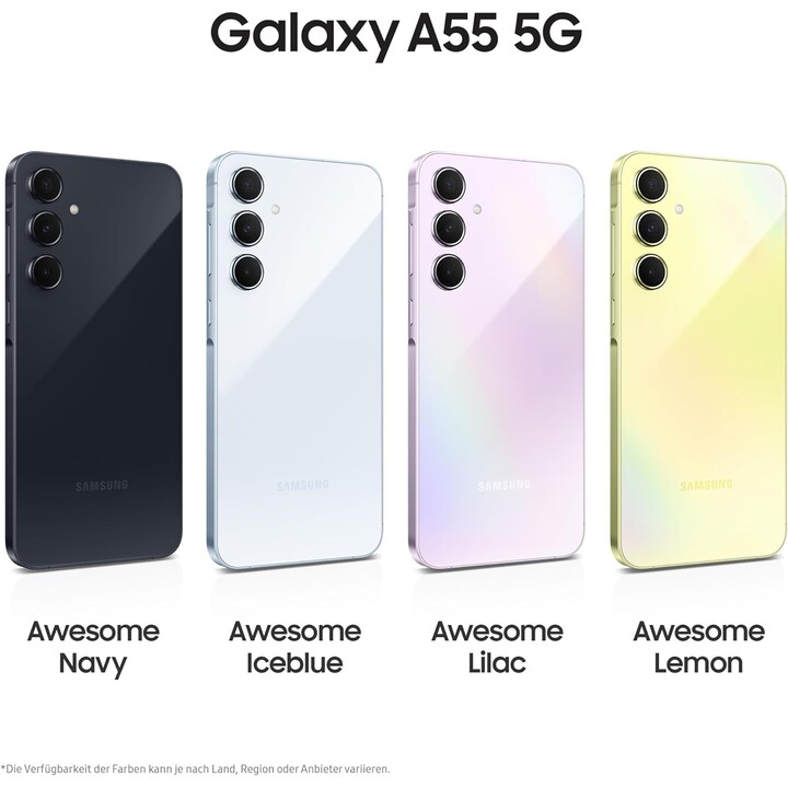 Samsung Galaxy A55 A556 5G 8 GB 128 GB Dual SIM Enterprise Edition, azul-marinho