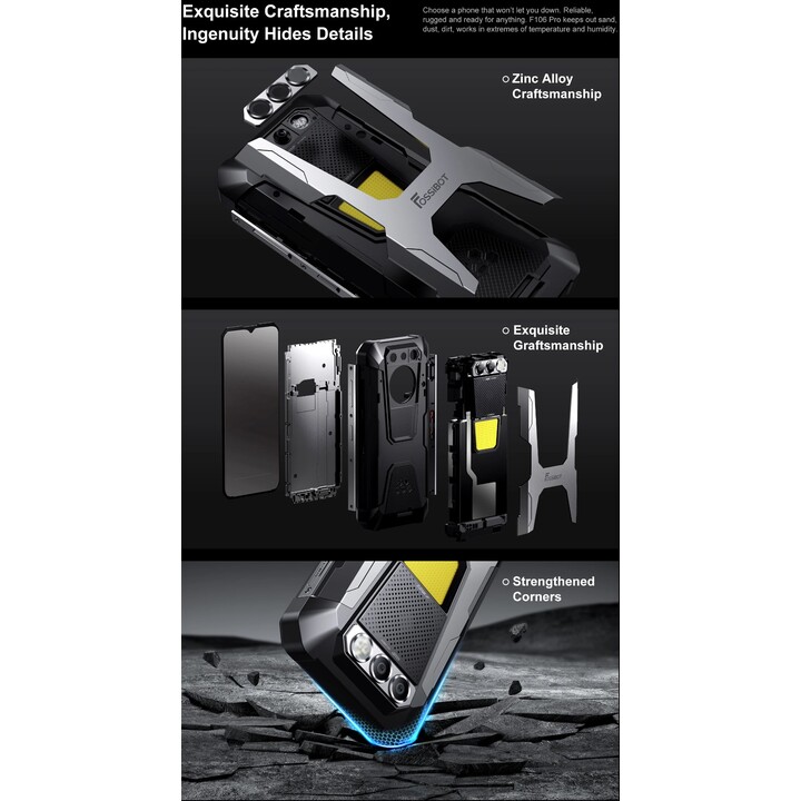 Fossibot F106 Pro 8GB 256GB Dual Sim Gris