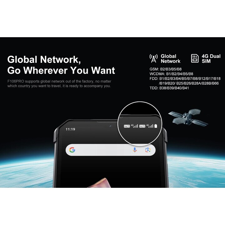 Fossibot F106 Pro 8GB 256GB Dual Sim Gris