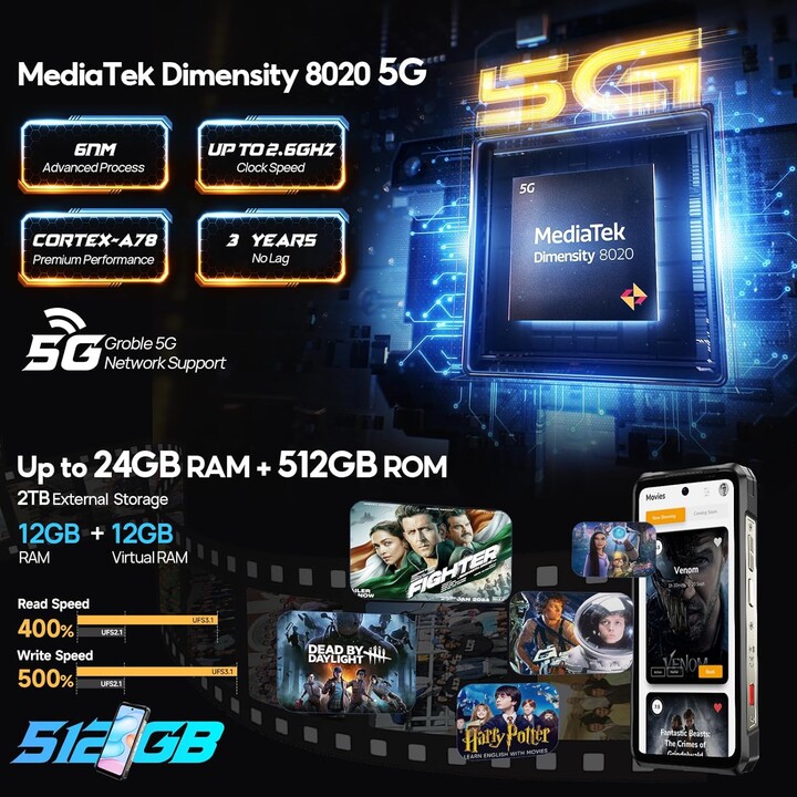 Ulefone Armor 26 Ultra 12GB 512GB Dual Sim Rugged