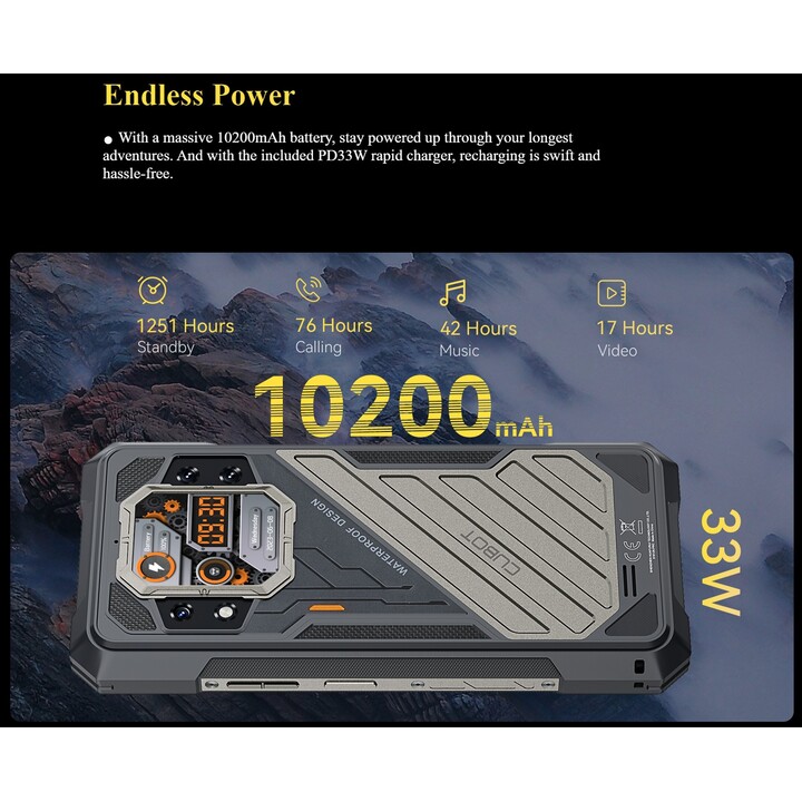 Cubot KingKong X 12GB 256GB Dual Sim Preto