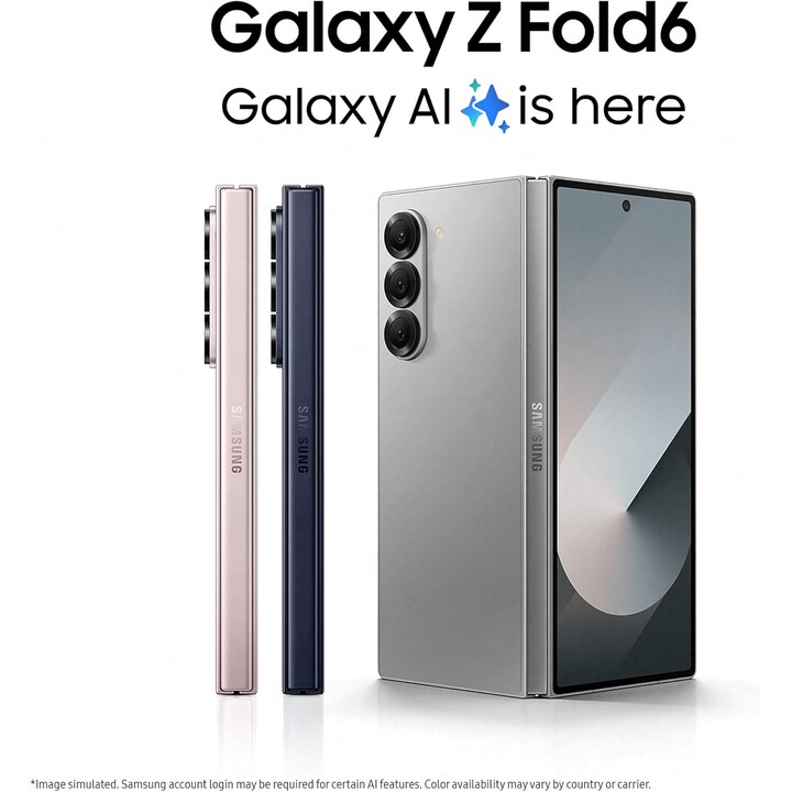 Samsung Galaxy Z Fold6 F956B 5G 12GB 256GB Dual Sim Plata Sombra