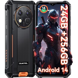 Oukitel G1, smartphone Android 14 robusto, 24 GB+ 256 GB (TF 1TB) 6.52 HD+ telefono cellulare non gradito, arancione