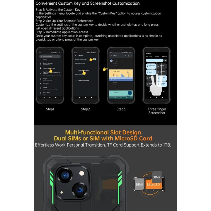 Oukitel G2 4GB 64GB Dual Sim Orange Rugged