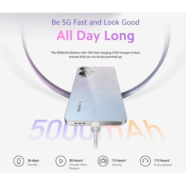 Xiaomi Redmi 13C 5G 4GB 128GB Dual Sim Startrail Silver