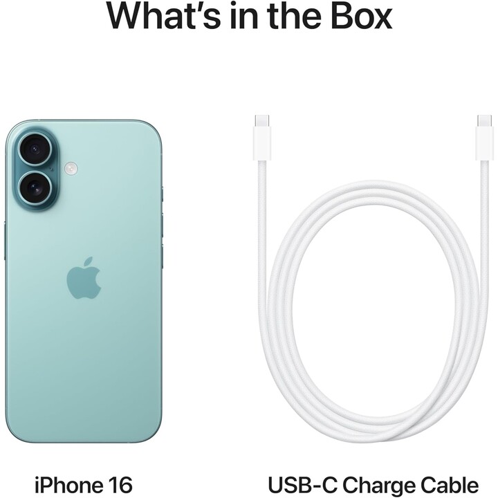 Apple iPhone 16 128GB, 5G Mobile phone with Apple Intelligence, Camera Control, A18 Chip, Teal