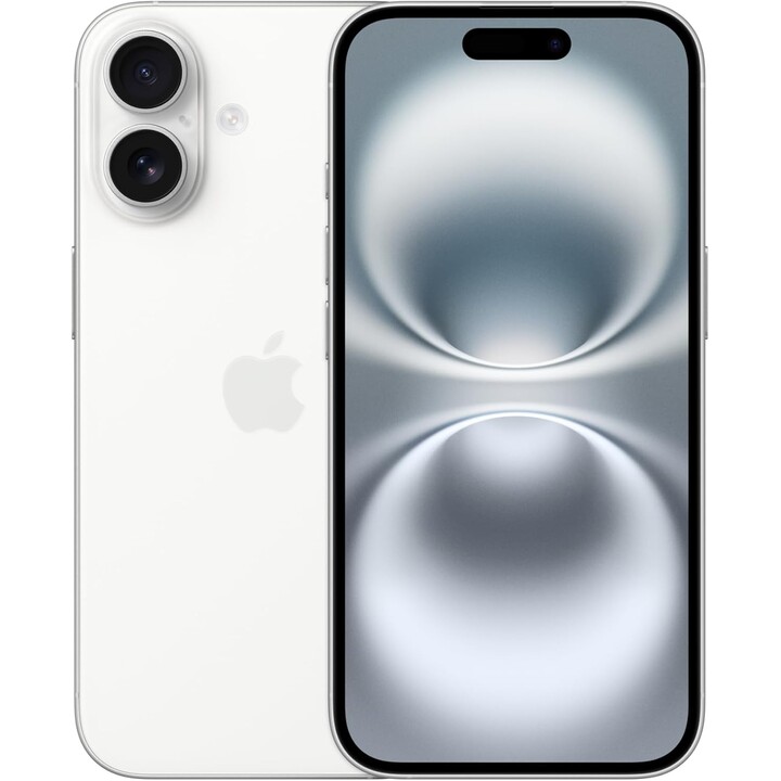 Apple iPhone 16 128GB, 5G Mobile phone with Apple Intelligence, Camera Control, A18 Chip, White