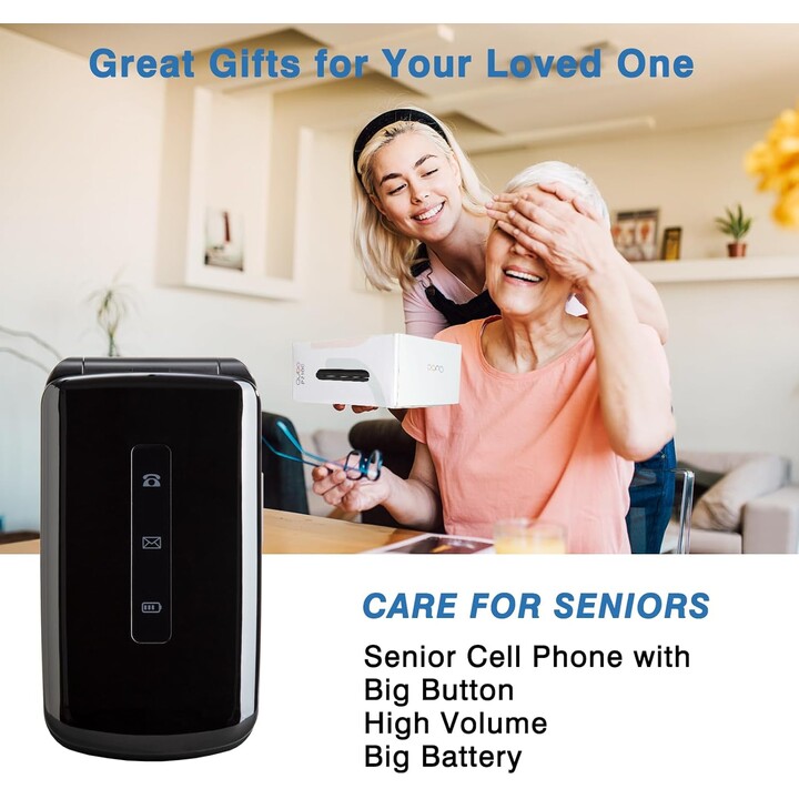 Teléfono Móvil Qubo P-210NW 4G para Personas Mayores/ Negro