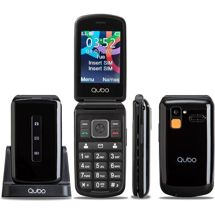 Teléfono Móvil Qubo P-210NW 4G para Personas Mayores/ Negro