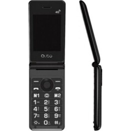 Qubo X-28 4G Mobile Phone for Seniors/ Black