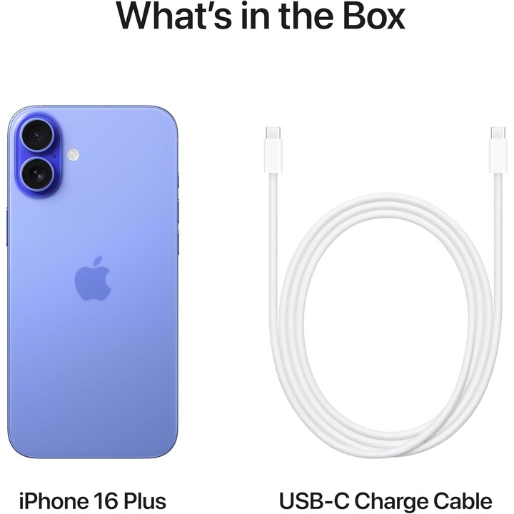 Apple iPhone 16 Plus 256GB, 5G Mobile phone with Apple Intelligence, Camera Control, A18 Chip, Ultramarine