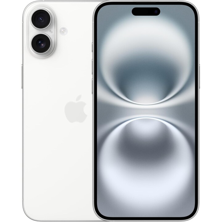 Apple iPhone 16 Plus 256 Go, téléphone portable 5G avec Apple Intelligence, contrôle de l'appareil photo, puce A18, blanc