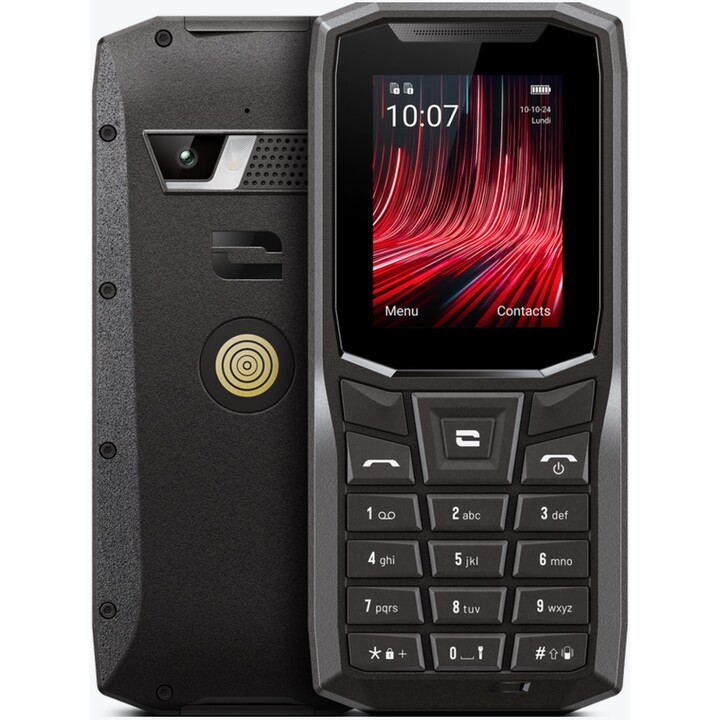 Crosscall Core-S5, 4G Mobile 2.4 Pouces 8GB 16GB 2 mégapixels Dual Sim Résistant à l’eau Noir