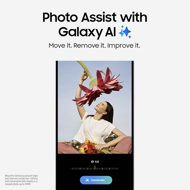 SAMSUNG Galaxy S24 FE, AI Phone, 128GB Android Smartphone, High-Res 50MP Camera, Blue