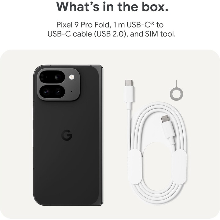 Google Pixel 9 Pro Fold 16GB 256GB Dual Sim Black Obsidian