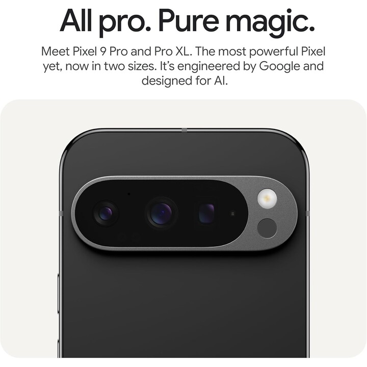 Google Pixel 9 Pro 5G 16GB 256GB Dual Sim Black Obsidian