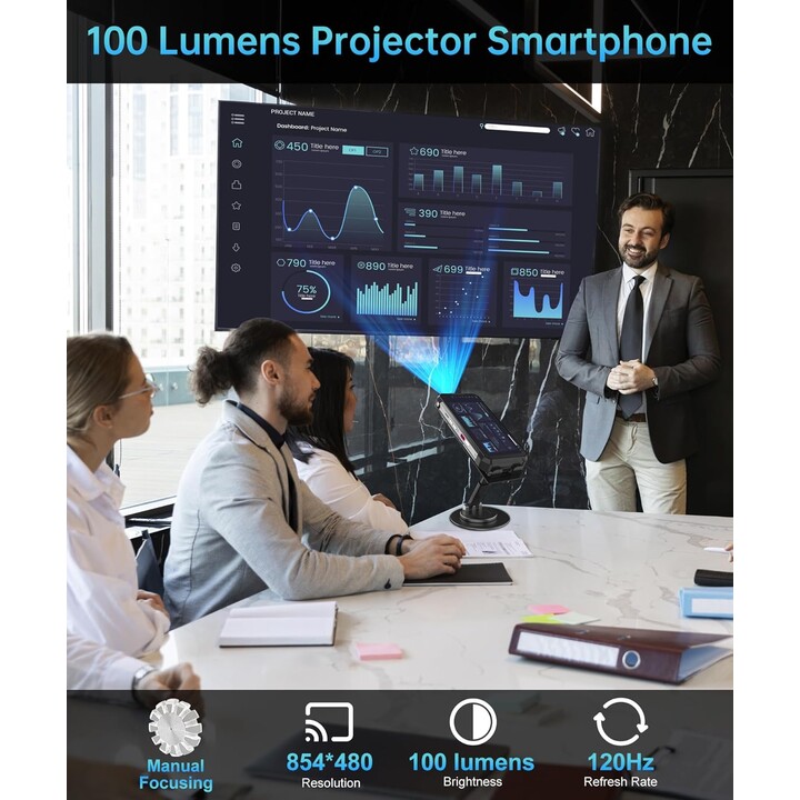 Unihertz 8849 Tank 2 Pro Proiettore 12GB/512GB - Telefono cellulare robusto