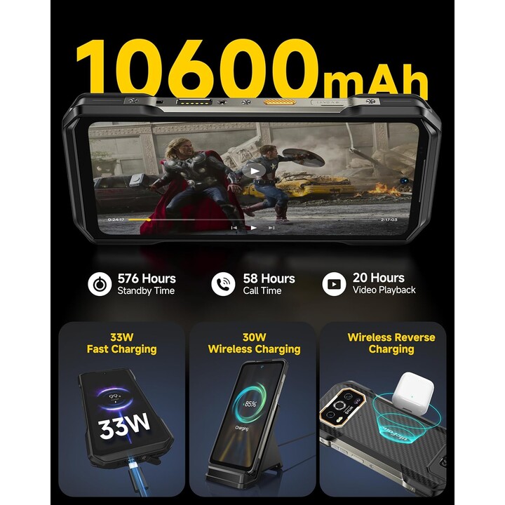 Ulefone Armor 27T 12GB 256GB Dual Sim Negro Rugged