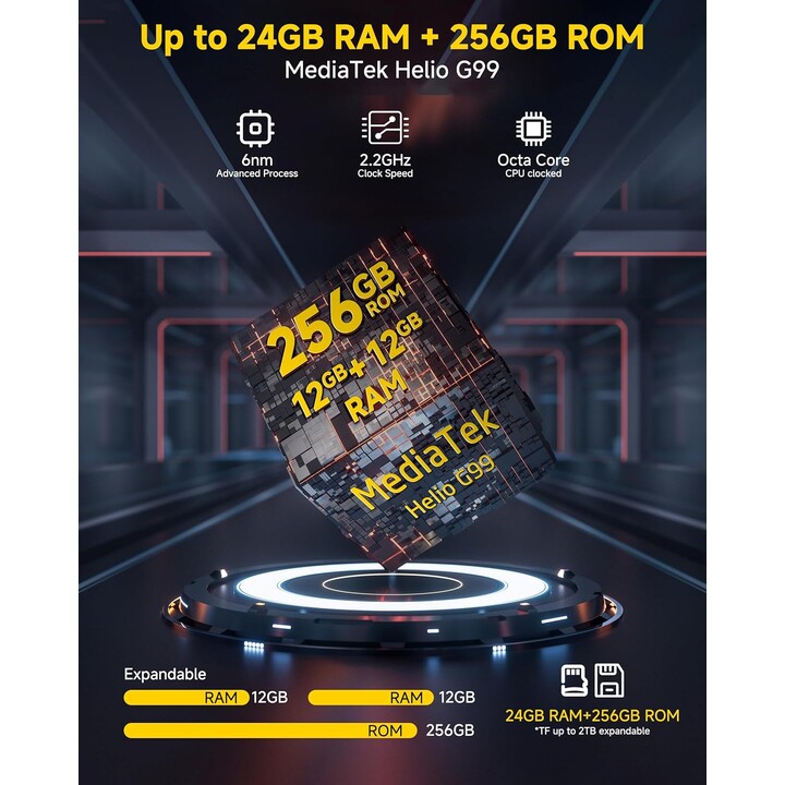 Ulefone Armor 27T 12GB 256GB Dual Sim Negro Rugged
