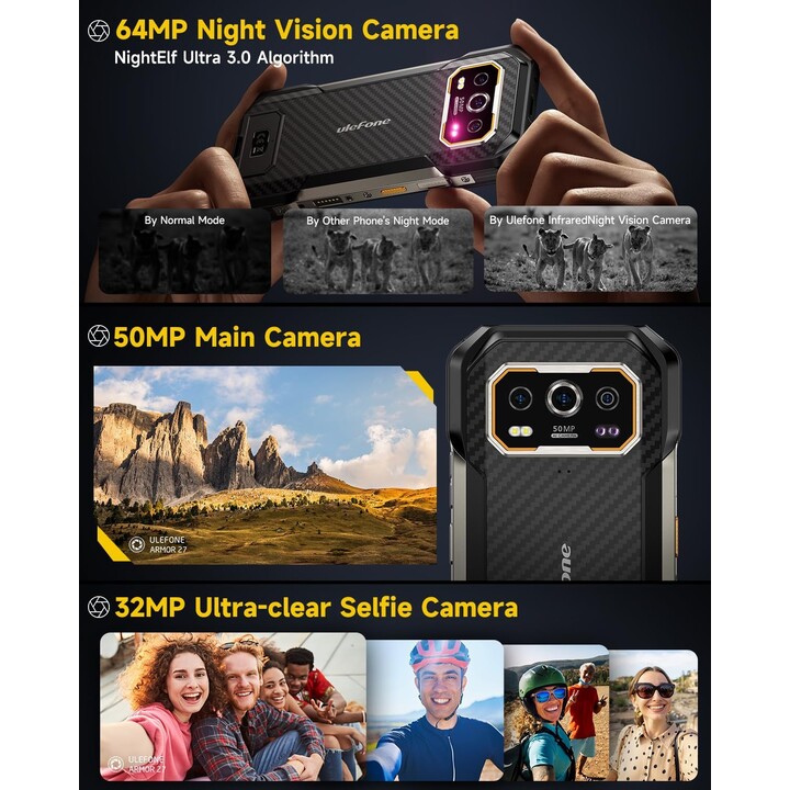 Ulefone Armor 27 12GB 256GB Dual Sim Negro Rugged