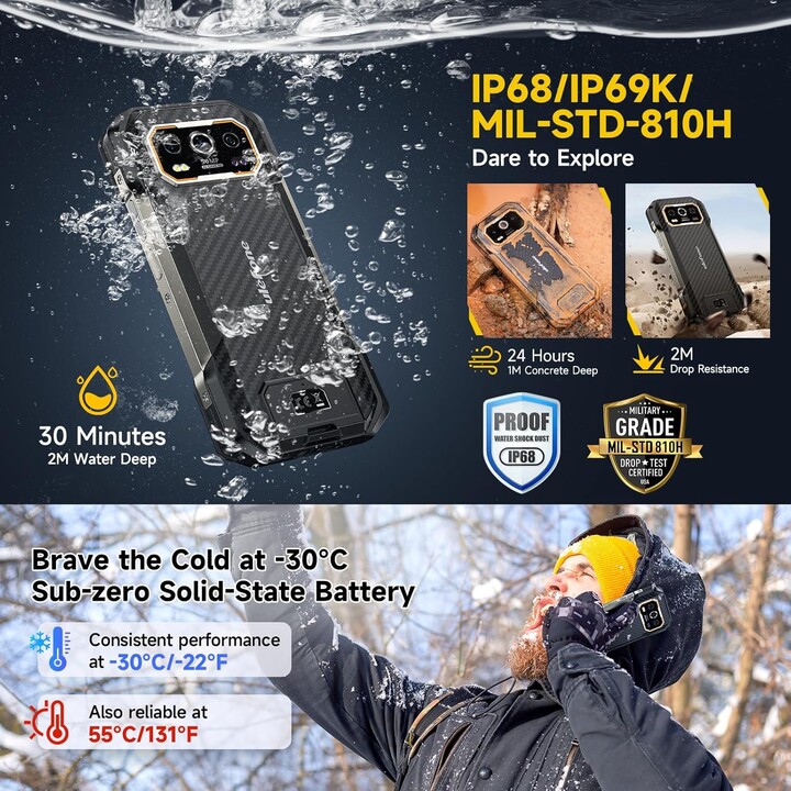 Ulefone Armor 27 12GB 256GB Dual Sim Negro Rugged