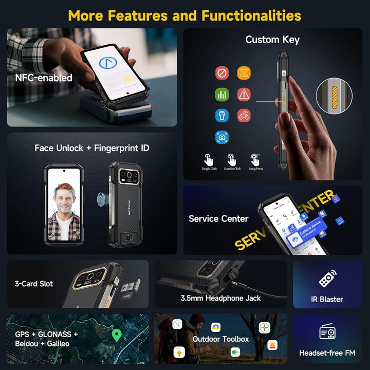 Ulefone Armor 27 12GB 256GB Dual Sim Negro Rugged