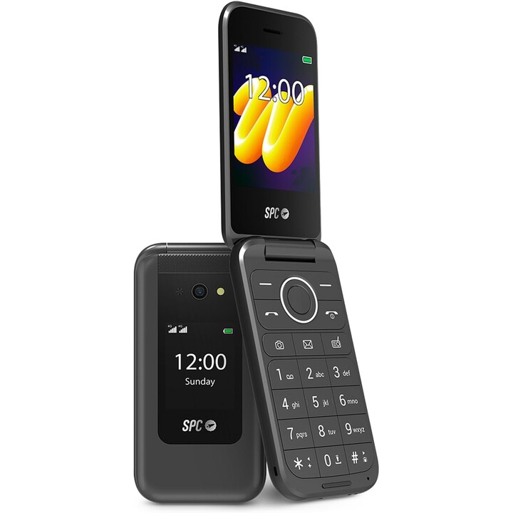 Telefono cellulare SPC WILD per anziani/ 4G/ Nero