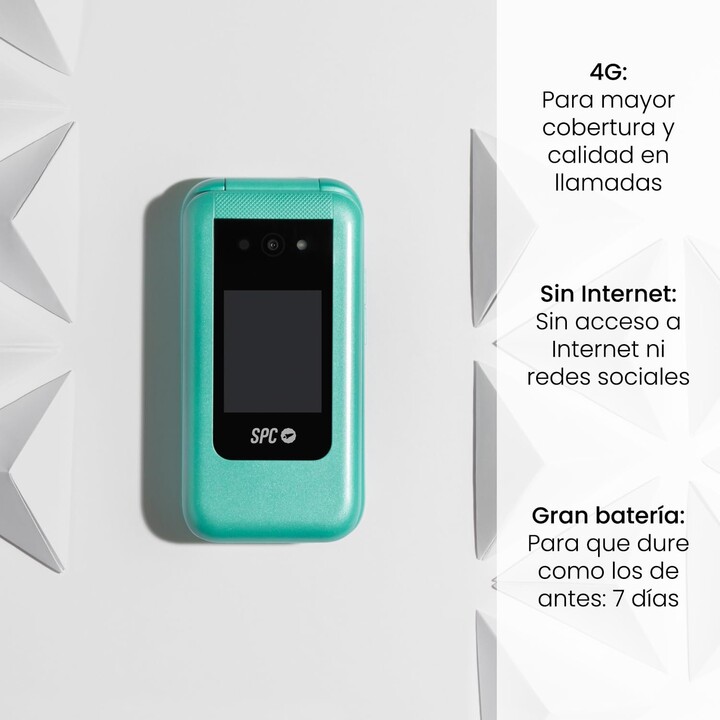 SPC WILD Mobile Phone for Seniors/ 4G/ Green