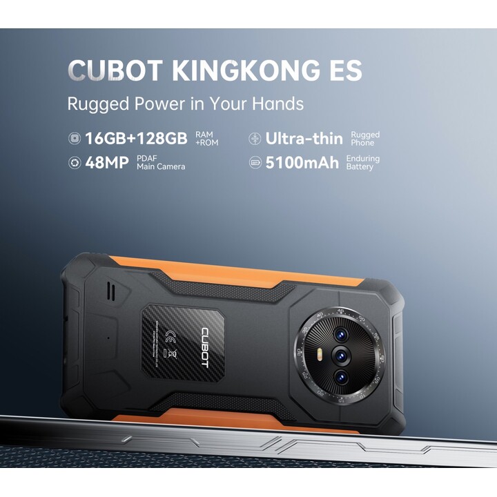 Cubot KingKong ES, 6GB 128GB, 6.56 IPS HD+, 5100mAh, Black